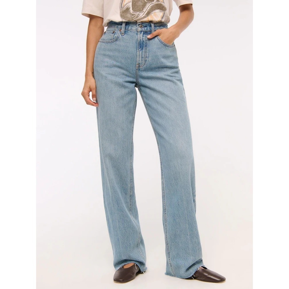 Abercrombie & Fitch Blue Loose High Rise Jeans Sz 29 A006718